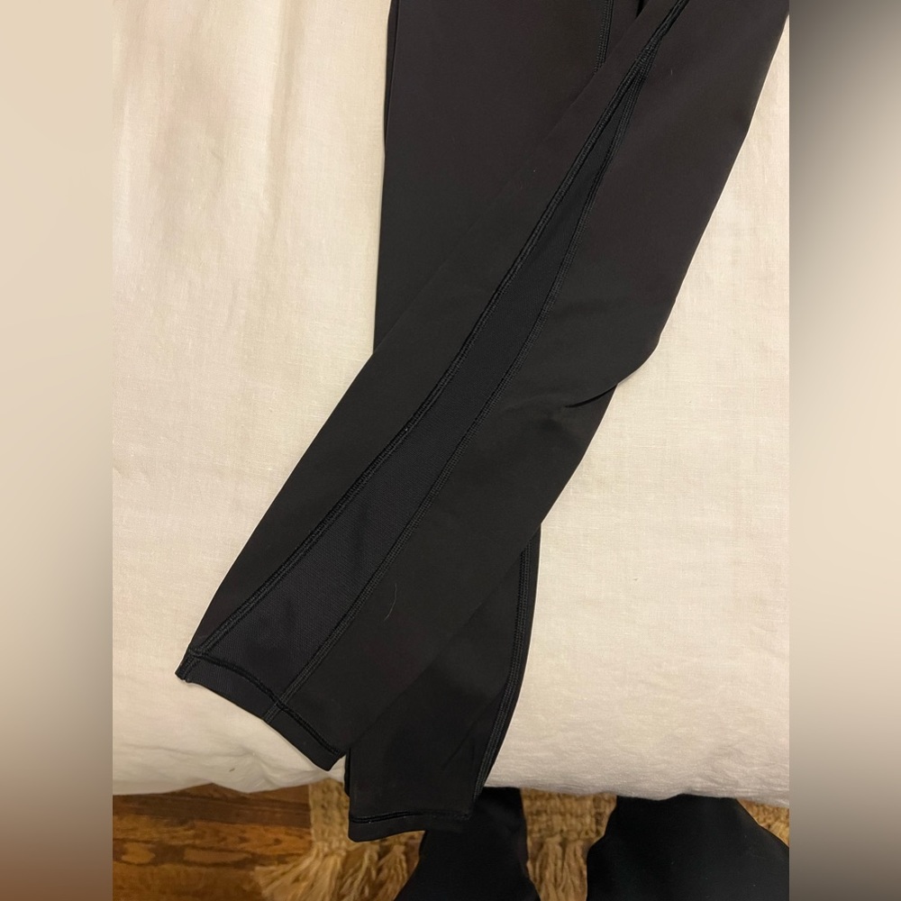 Lululemon 7/8 leggings with sheer strips